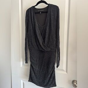 White House Black Market Slouchy Shimmer Dress, size 6